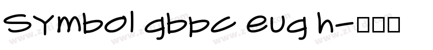 Symbol gbpc eug h字体转换